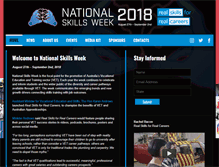 Tablet Screenshot of nationalskillsweek.com.au
